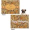 Thanksgiving Microfleece Dog Blanket - Regular - Front & Back