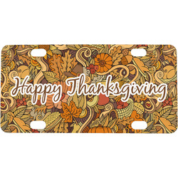 Thanksgiving Mini / Bicycle License Plate (4 Holes)