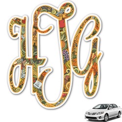 Thanksgiving Monogram Car Decal (Personalized)