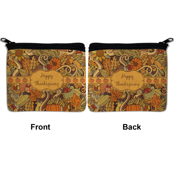 Thanksgiving Neoprene Coin Purse - Front & Back (APPROVAL)