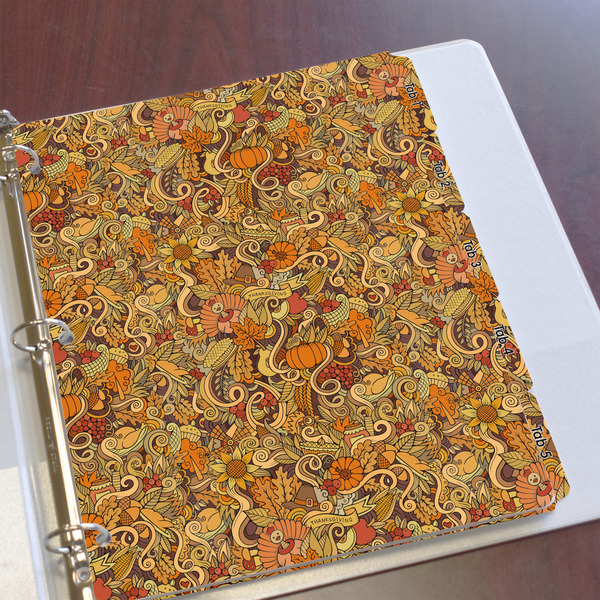 Thanksgiving Page Dividers - Set of 5 - In Context