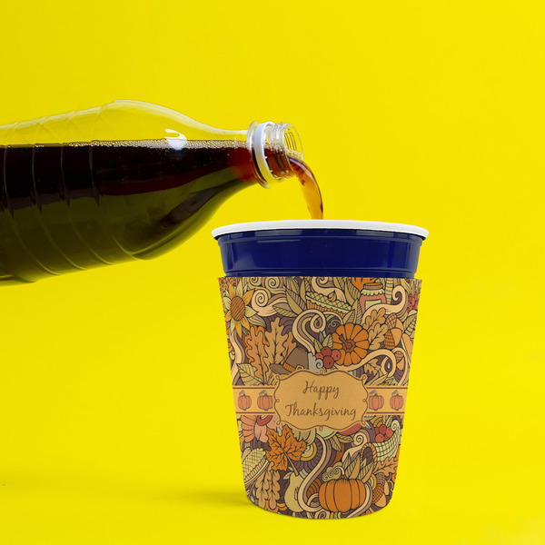 Thanksgiving Party Cup Sleeves - without bottom - Lifestyle