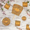 Thanksgiving Party Supplies Combination Image - All items - Plates, Coasters, Fans