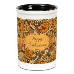 Thanksgiving Ceramic Pencil Holders - Black