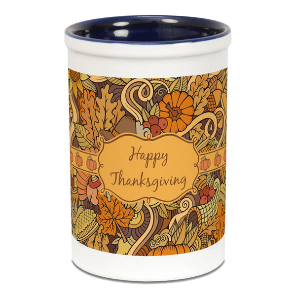 Thanksgiving Pencil Holder - Blue