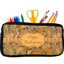 Thanksgiving Neoprene Pencil Case - Small