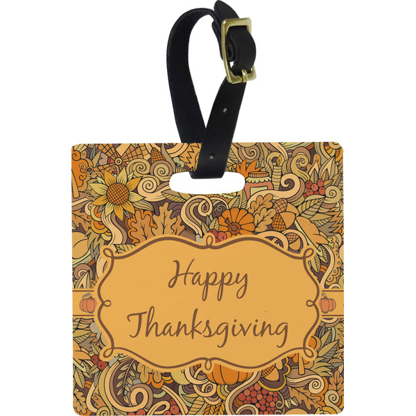 Thanksgiving Personalized Square Luggage Tag