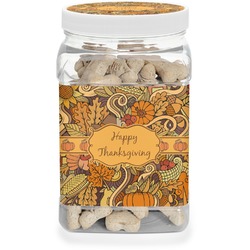 Thanksgiving Dog Treat Jar (Personalized)