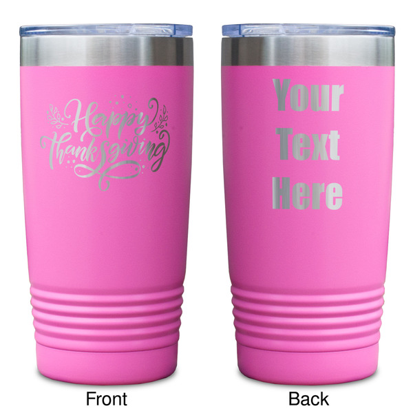 Thanksgiving Pink Polar Camel Tumbler - 20oz - Double Sided - Approval