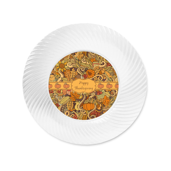 Thanksgiving Plastic Party Appetizer & Dessert Plates - Approval