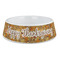 Thanksgiving Plastic Dog Bowl - Large