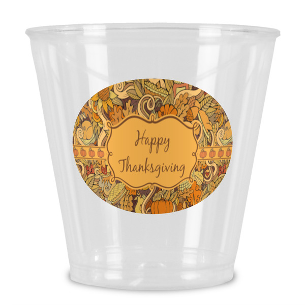 Custom Thanksgiving Plastic Shot Glass