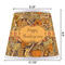 Thanksgiving Poly Film Empire Lampshade - Dimensions