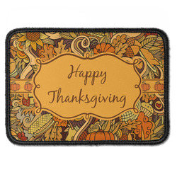 Thanksgiving Iron On Rectangle Patch