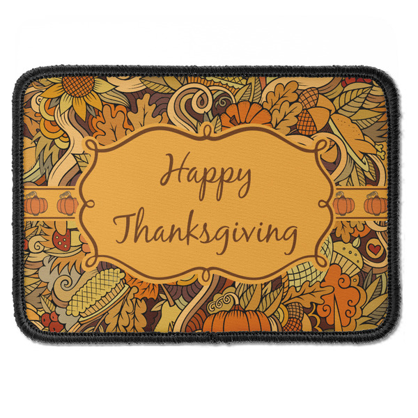 Custom Thanksgiving Iron On Rectangle Patch
