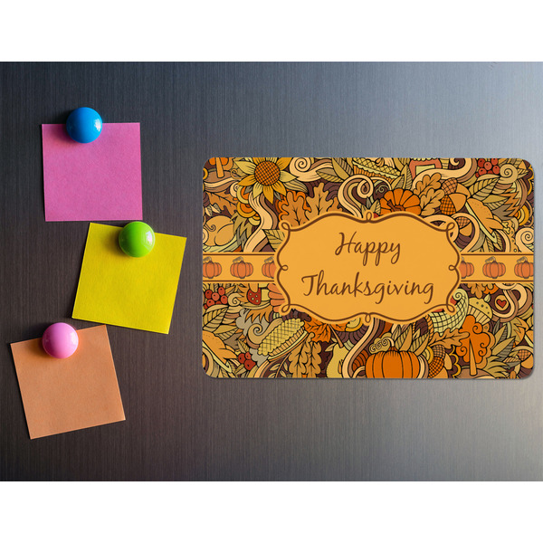 Thanksgiving Rectangular Fridge Magnet - LIFESTYLE