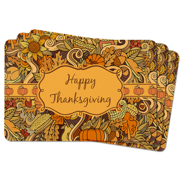 Thanksgiving Rectangular Fridge Magnet - THREE