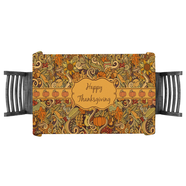 Custom Thanksgiving Tablecloth - 58"x58" (Personalized)
