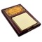 Thanksgiving Red Mahogany Sticky Note Holder - Angle