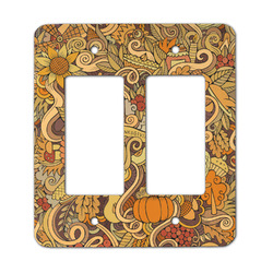 Thanksgiving Rocker Style Light Switch Cover - Two Switch