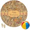 Thanksgiving Round Beach Towel (Personalized)