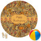 Thanksgiving Round Beach Towel (Personalized)