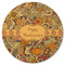 Thanksgiving Round Rubber Backed Coaster (Personalized)