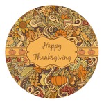 Thanksgiving Round Decal - XLarge (Personalized)