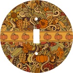 Thanksgiving Round Light Switch Cover