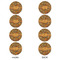 Thanksgiving Round Linen Placemats - APPROVAL Set of 4 (double sided)