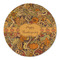 Thanksgiving Round Linen Placemats - FRONT (Double Sided)