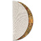 Thanksgiving Round Linen Placemats - HALF FOLDED (single sided)