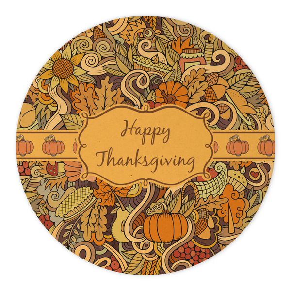 Thanksgiving Round Paper Coaster - Approval