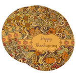Thanksgiving Round Paper Coasters