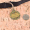 Thanksgiving Round Pet ID Tag - Large - In Context