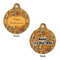 Thanksgiving Round Pet Tag - Front & Back