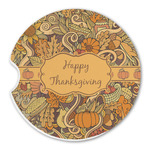 Thanksgiving Sandstone Car Coaster - Single (Personalized)