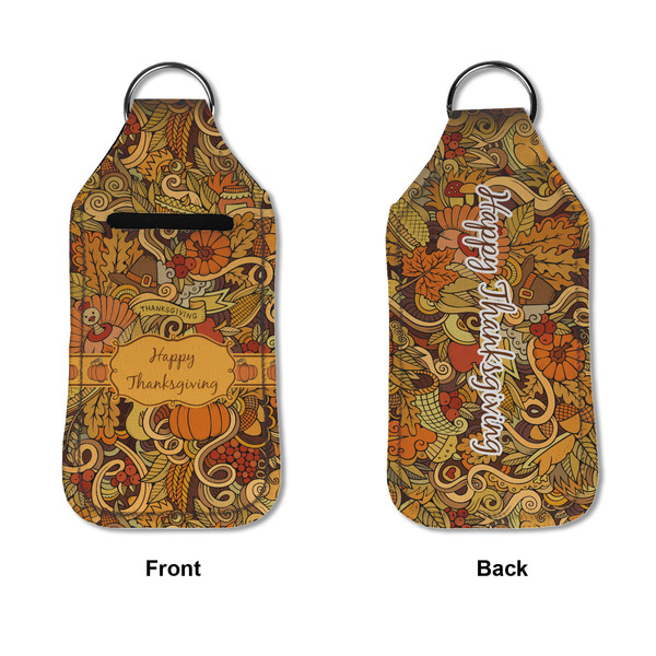 Thanksgiving Sanitizer Holder Keychain - Large APPROVAL (Flat)