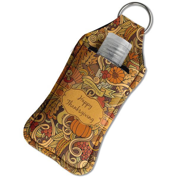 Thanksgiving Sanitizer Holder Keychain - Large in Case