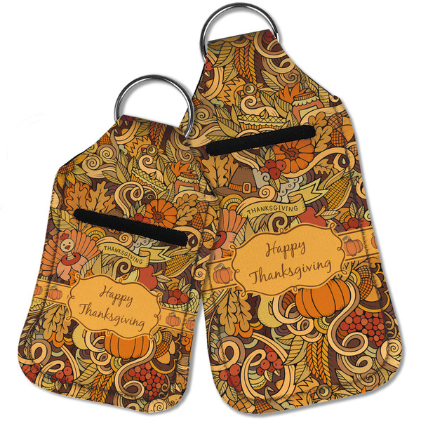Thanksgiving Sanitizer Holder Keychain - Parent Main