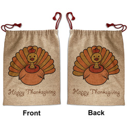 Thanksgiving Santa Sack - Front & Back