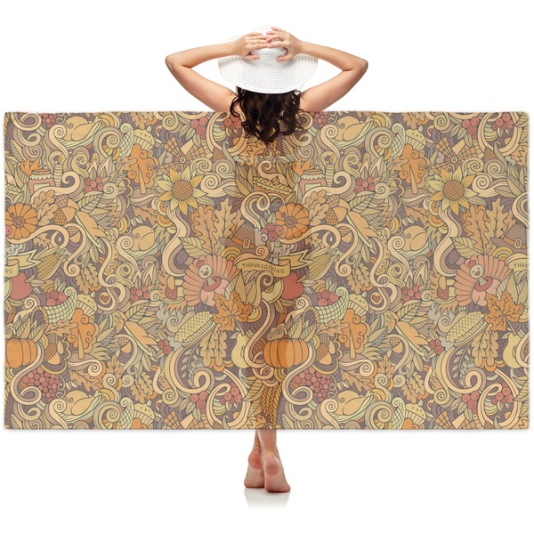 Custom Thanksgiving Sheer Sarong