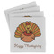 Thanksgiving Set of 4 Sandstone Coasters - Front View