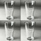 Thanksgiving Set of Four Engraved Beer Glasses - Individual View