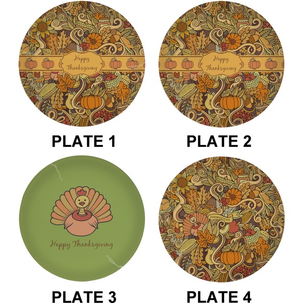 Thanksgiving Set of Lunch / Dinner Plates (Approval)