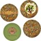 Thanksgiving Set of 4 Glass Lunch / Dinner Plate 10" (Personalized)