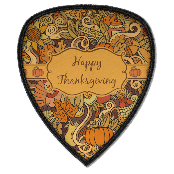 Custom Thanksgiving Iron on Shield Patch A