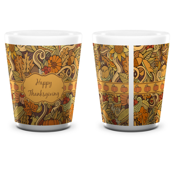 Thanksgiving Shot Glass - White - APPROVAL