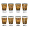 Thanksgiving Shot Glassess - Two Tone - Set of 4 - APPROVAL