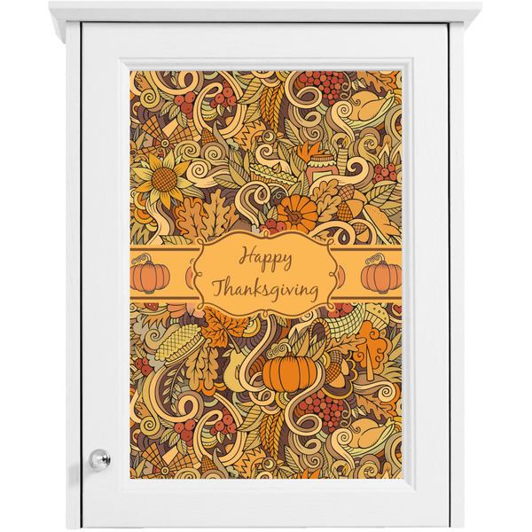 Thanksgiving Single White Cabinet Decal